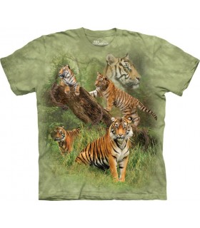 T-shirt Groupe de Tigres The Mountain