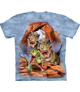 Selfie de Dinosaures - T-shirt Dinosaure The Mountain