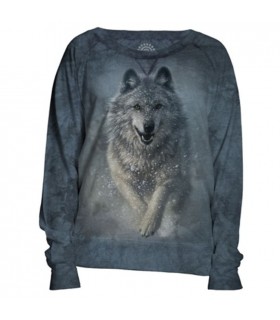Wolves Plow Womens Slouchy Crew