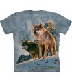 T-shirt Couple de Loups The Mountain