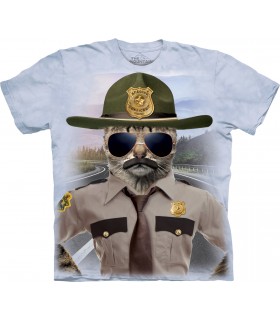 Chaton Policier - T-shirt Chat The Mountain