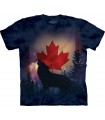 Canadian Howl Wolf T Shirt