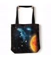 Solar System Black Space Tote Bag 45x45cms The Mountain