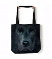 Black Lab Face Black Pet Dog Tote Bag 45x45cms The Mountain