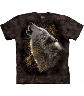 Tee-shirt manche courte motif Loup - The Mountain