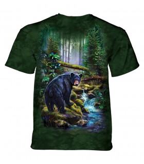 The Mountain Unisex Black Bear Forest Animal T Shirt
