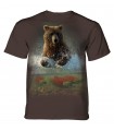 The Mountain Unisex Lucky Fishing Hole Bear Animal T Shirt