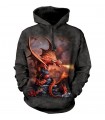 The Mountain Fire Dragon Adult Fantasy Hoodie