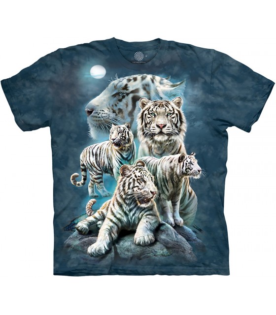 T Shirts Tigres The Mountain Taille Adulte S Us M Fr Couleur Bleu Sotshirt