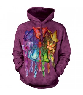The Mountain Rainbow Butterfly Dreamcatcher Hoodie