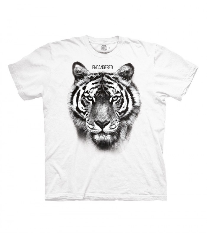 The Mountain Tiger Endangered White Animal Protect T Shirt