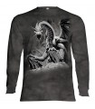 Tee-shirt manche longue motif Dragon Noir