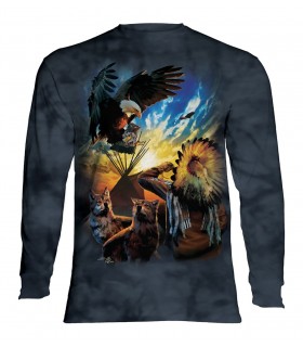 The Mountain Unisex Eagle Prayer Native USA Bird T Shirt