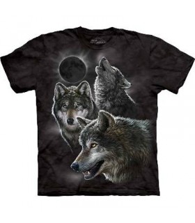 T-Shirt Eclipse et Loups par The Mountain