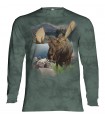 Longsleeve T-Shirt with Moose design