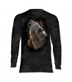 Longsleeve T-Shirt with Wolf design