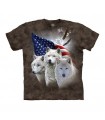 The Mountain Patriotic Wolves T-Shirt