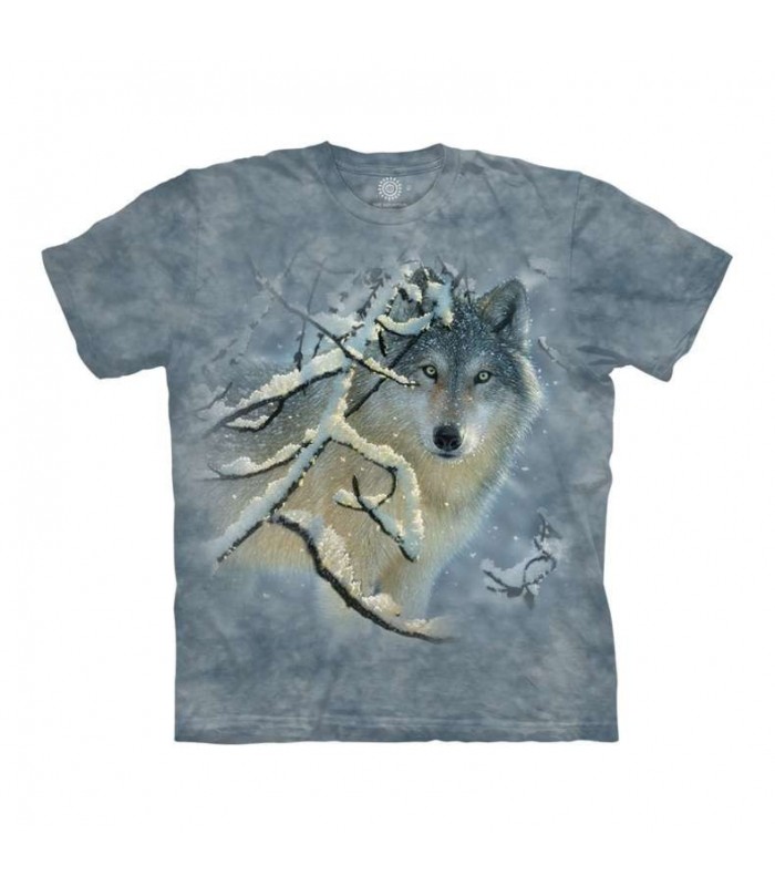 The Mountain Adult Unisex Wolf in Winter T-Shirt