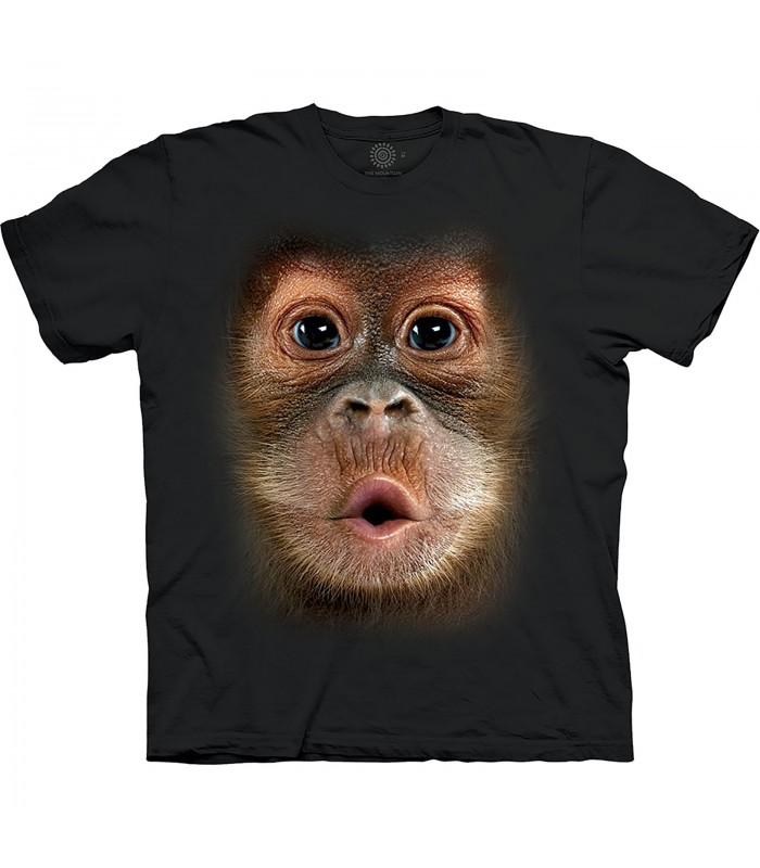 The Mountain Base Adult Unisex Big Face Baby Orangutan T-Shirt