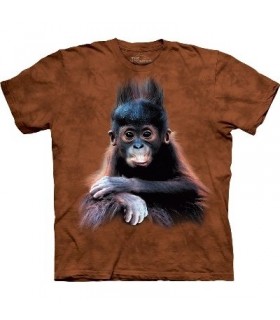 Orangutan Baby - Zoo Animals T Shirt by the Mountain