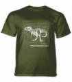 Tee-shirt Fiche d'information T-Rex en Vert The Mountain