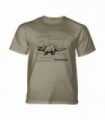Tee-shirt Fiche d'information sur le Triceratops en Beige The Mountain