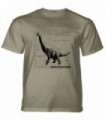 Tee-shirt Fiche d'information sur le brachiosaure en beige The Mountain