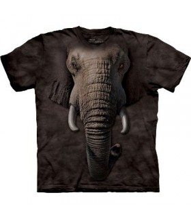 Elephant Face - Zoo T Shirt by the Mountain