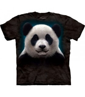 Panda Head - Animals T Shirt by the Mountain