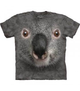 Gray Koala Face - Animal T Shirt Mountain