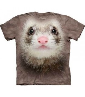 Ferret Face - Animals T Shirt by the Mountain