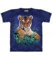 Tiger Cub in Grass - Animal T Shirt by the Mountain