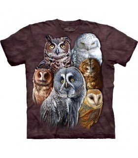 Owls - Birds T Shirt by the Mountain