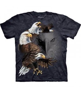 Find 10 Eagles - Birds T Shirt by the Mountain