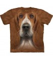 Basset Hound Head - Dogs T Shirt by the Mountain