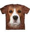 Beagle Face - Dogs T Shirts by the Mountain