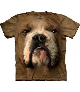 Bulldog Face - Animals T Shirt by the Mountain