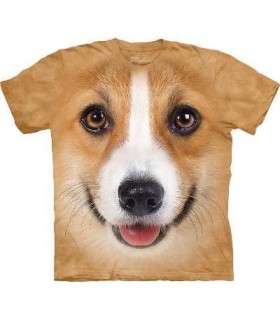 Corgi Face - Dogs T Shirt by the Mountain