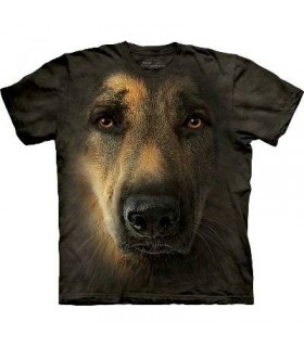 German Shepherd Portrait - Dogs T Shirt by the Mountain