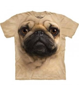 Pug Face - Dogs T Shirt by the Mountain