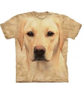 Yellow Lab Portrait - Dog T Shirt by The Mountain