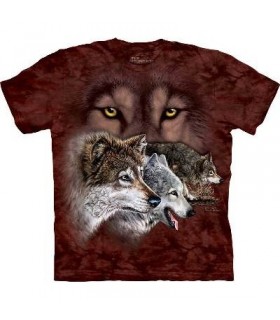Trouver 9 Loups - T-shirt Loup The Mountain