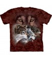 Trouver 9 Loups - T-shirt Loup The Mountain