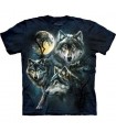 Moon Wolves - Wolf T Shirt by the Mountain
