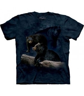 Trilogie Ours Noir - T-shirt animal par The Mountain