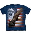 Esprit de l'Amérique - T-shirt patriotique The Mountain